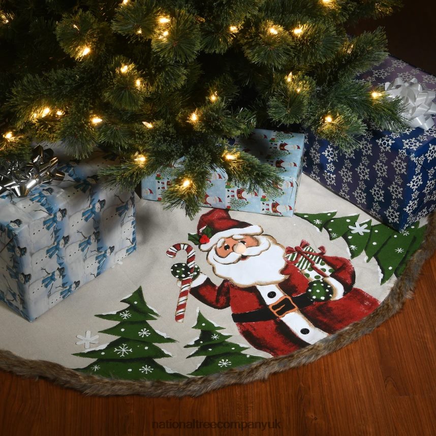 decoration | National Tree Company 48\ Rural Homestead Collection Santa Tree Skirt F2L4F568